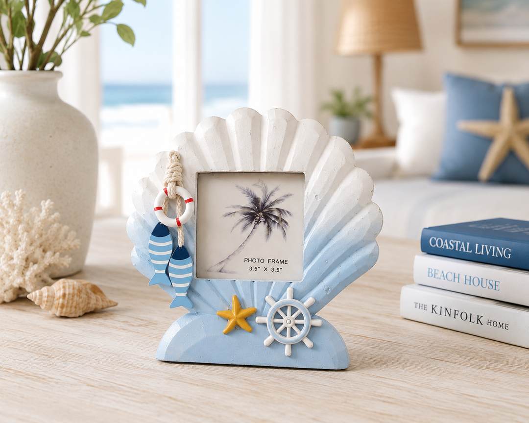 Coastal Seashell Photo Frame