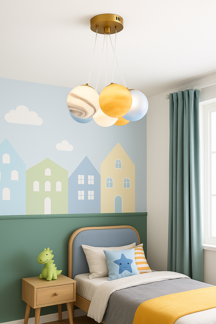 Planet Globe Chandelier Light 7 Heads