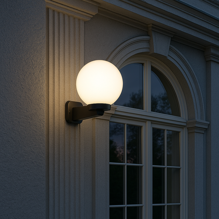 Modern Globe Wall Light for Outdoor Facades