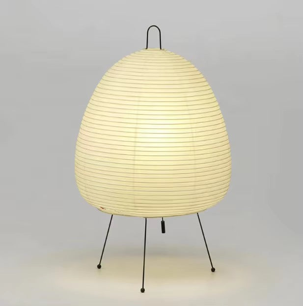 Round Warm White Paper Lantern Table Lamp