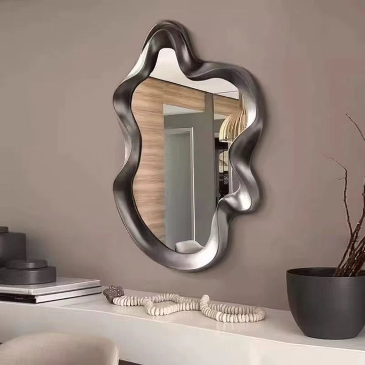 Modern Abstract Wavy Wall Mirror