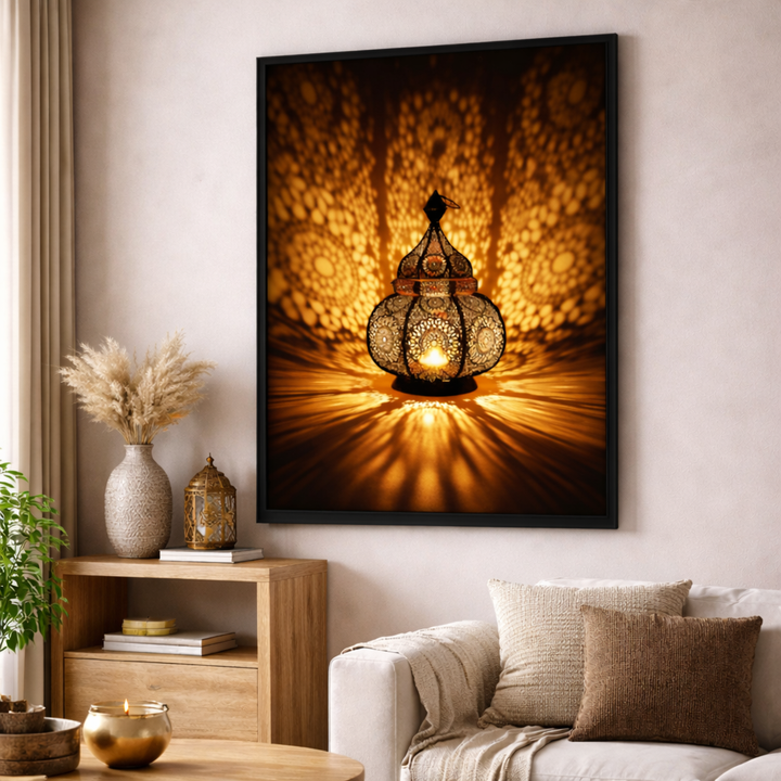 Moroccan Lantern Light Canvas