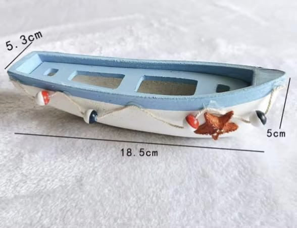 Nautical Wooden Boats Decor Set of 2