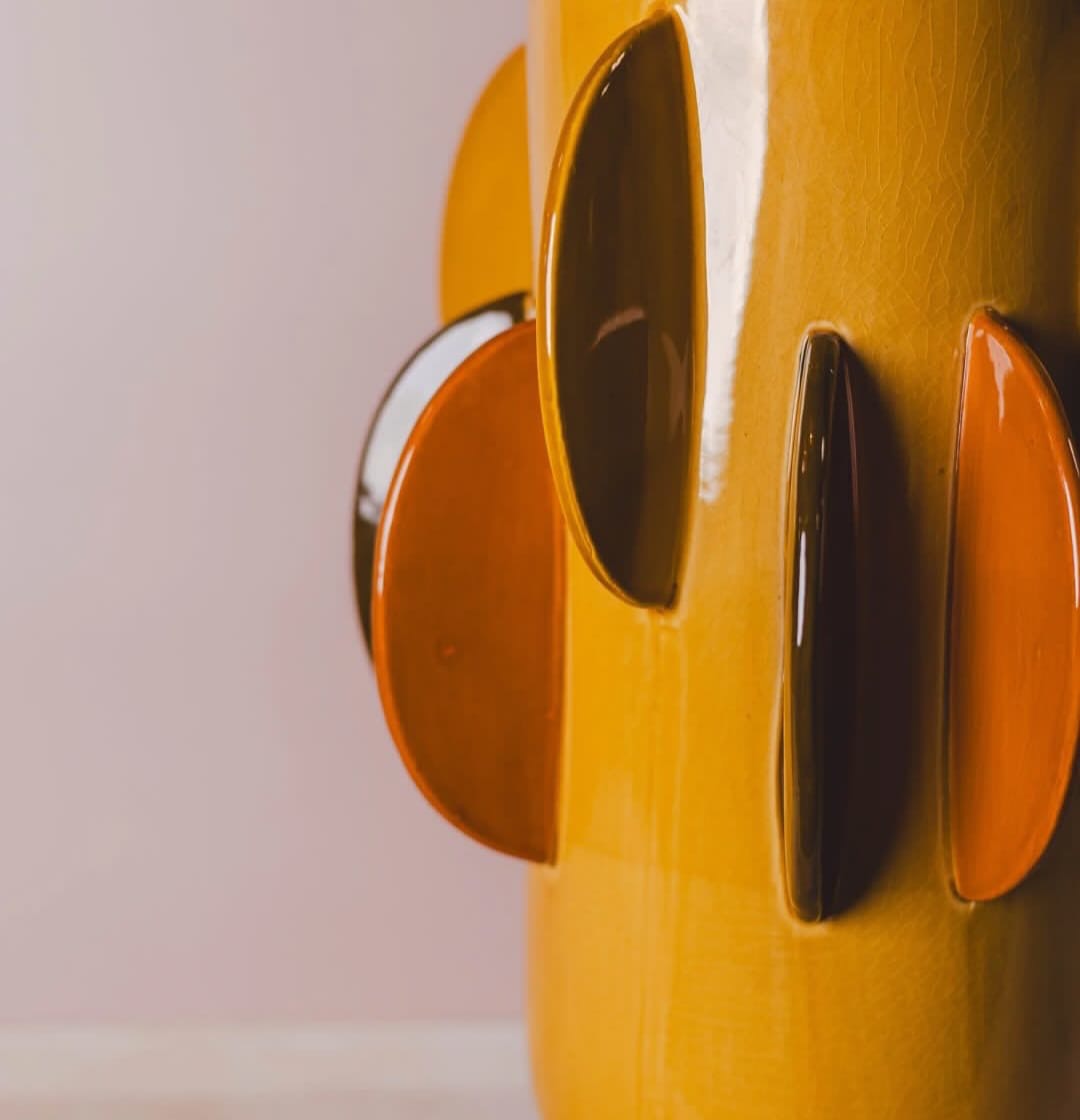 Two-Tone Ceramic Vases