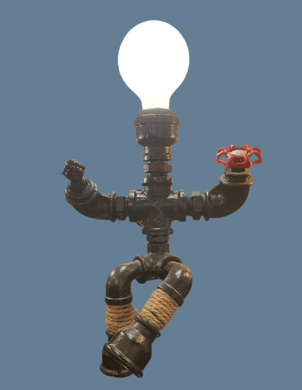 Industrial Pipe Robot Wall Lamp