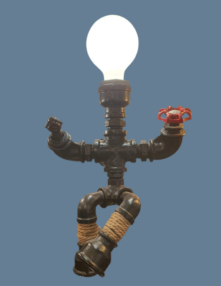 Industrial Pipe Robot Wall Lamp