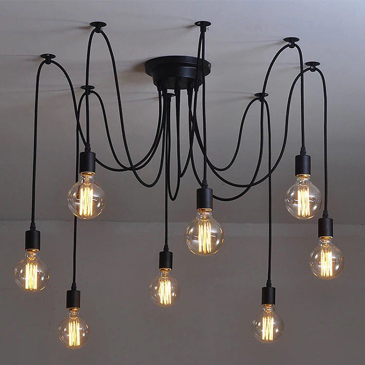 Rustic Lantern-Style Chandelier