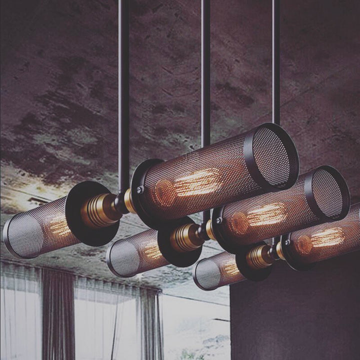 Industrial Mesh Pendant Light