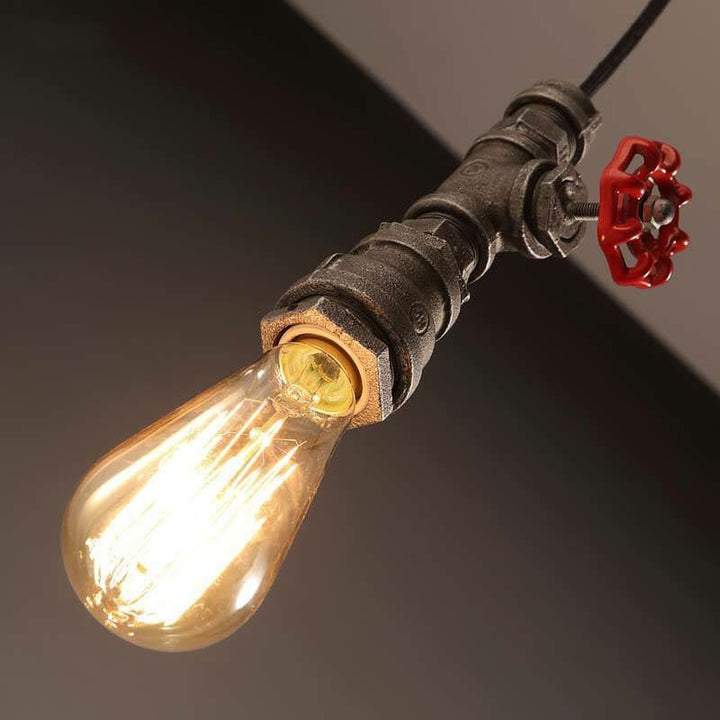 Industrial Pipe-Inspired Pendant Light