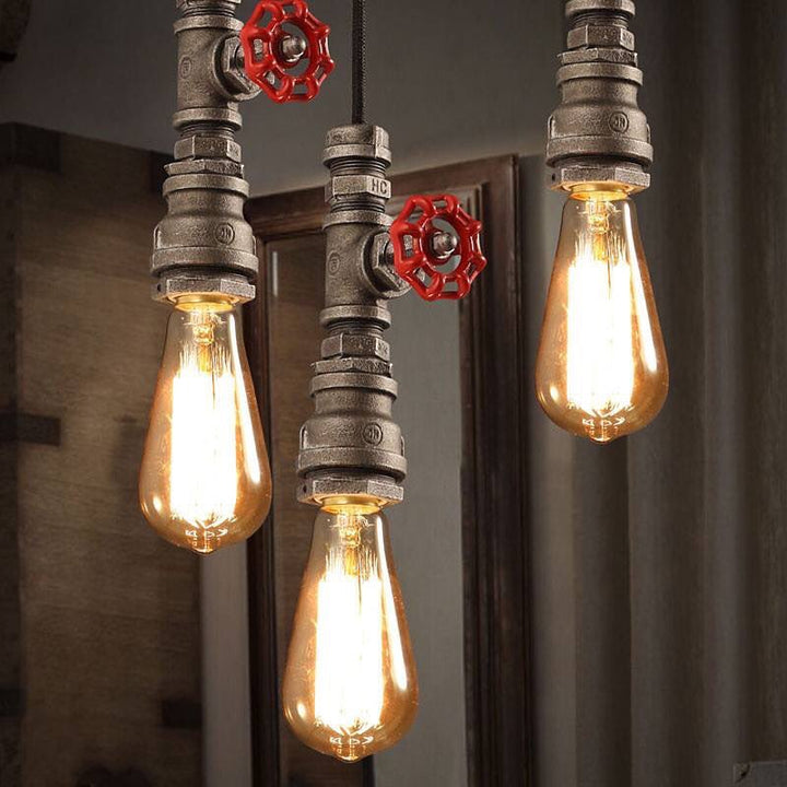 Industrial Pipe-Inspired Pendant Light
