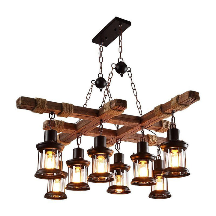 Rustic Lantern Chandelier