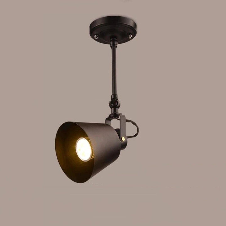 Industrial Ceiling Spotlight with Adjustable Shade