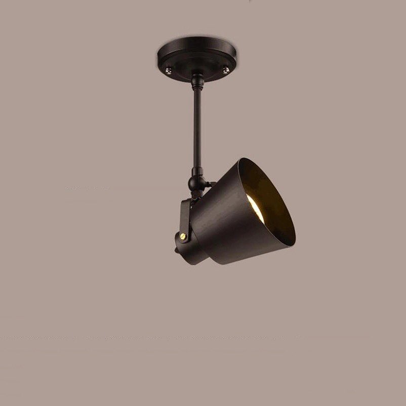 Industrial Ceiling Spotlight with Adjustable Shade