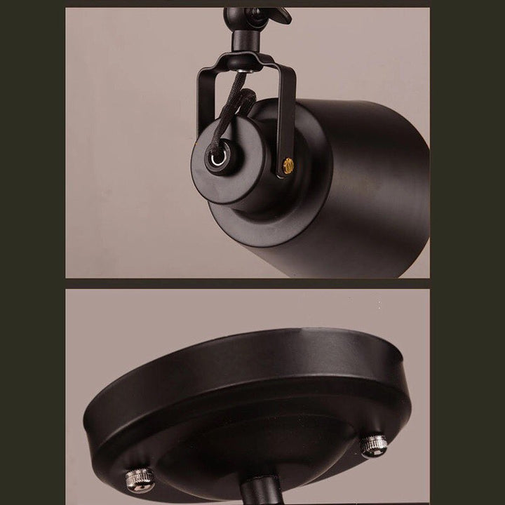 Industrial Ceiling Spotlight with Adjustable Shade