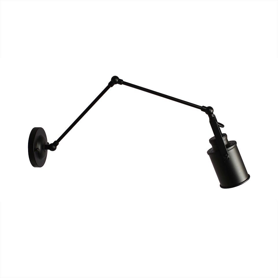 Industrial Adjustable Wall Light with Long Arm