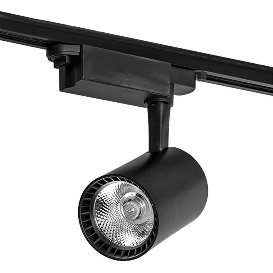 Modern LED Track Lighting with Black Spotlights