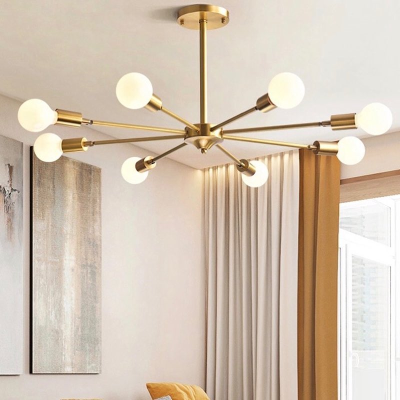 Modern Golden Branch Chandelier