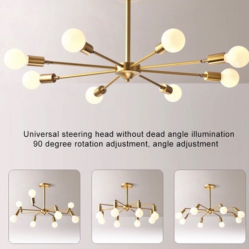 Modern Golden Branch Chandelier