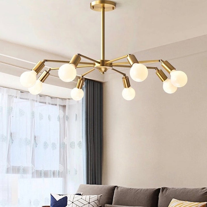 Modern Golden Branch Chandelier