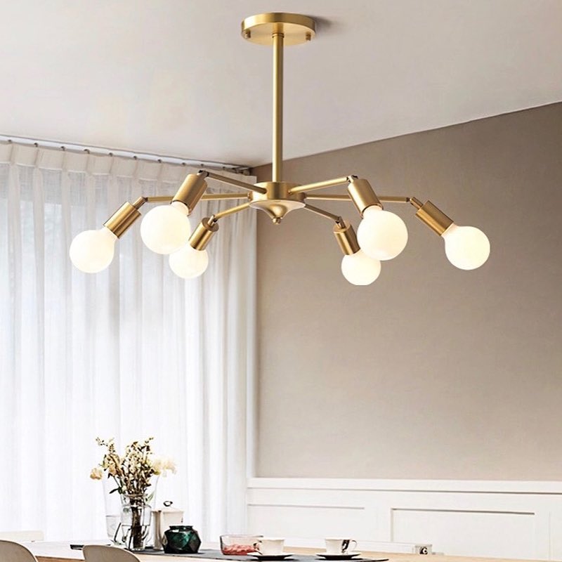 Modern Golden Branch Chandelier