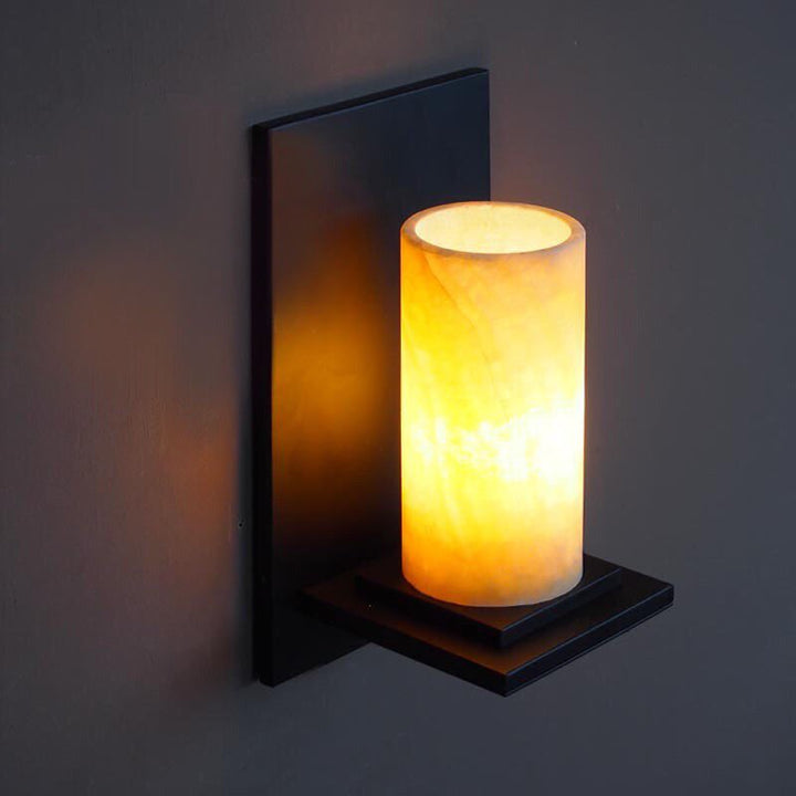 Modern Wall Sconce with Frosted Glass Shade
