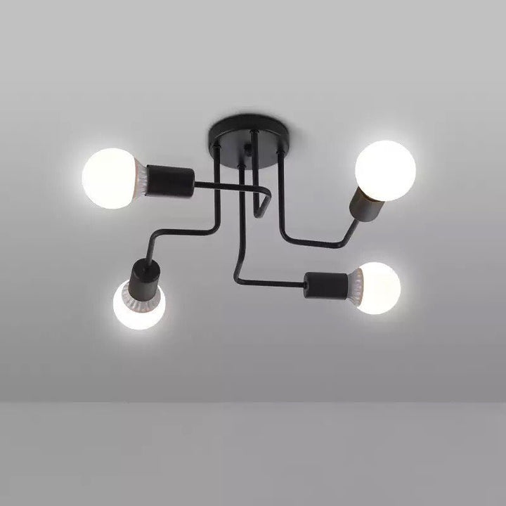 Modern Ceiling Light with Black Frame