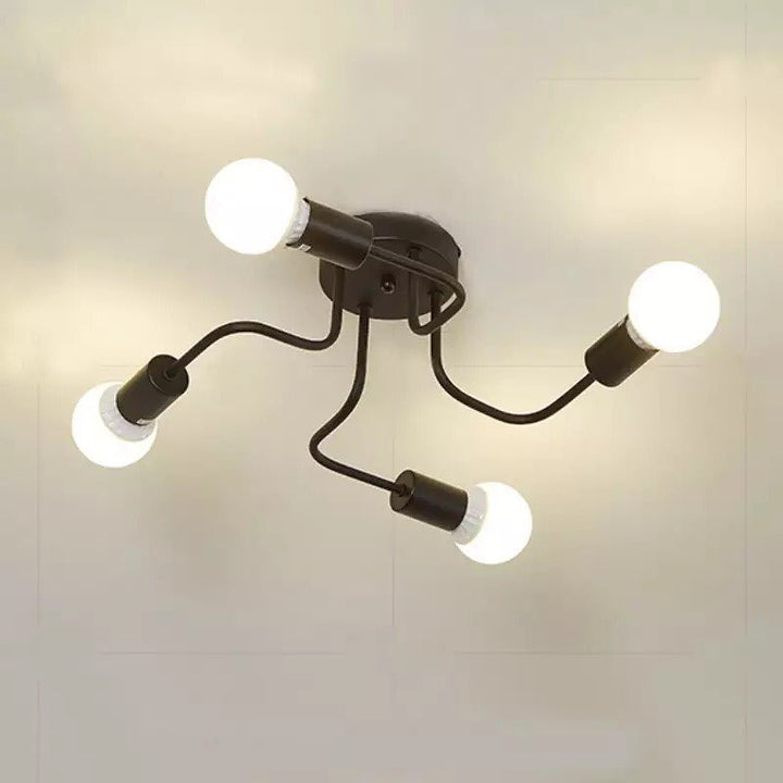 Modern Ceiling Light with Black Frame