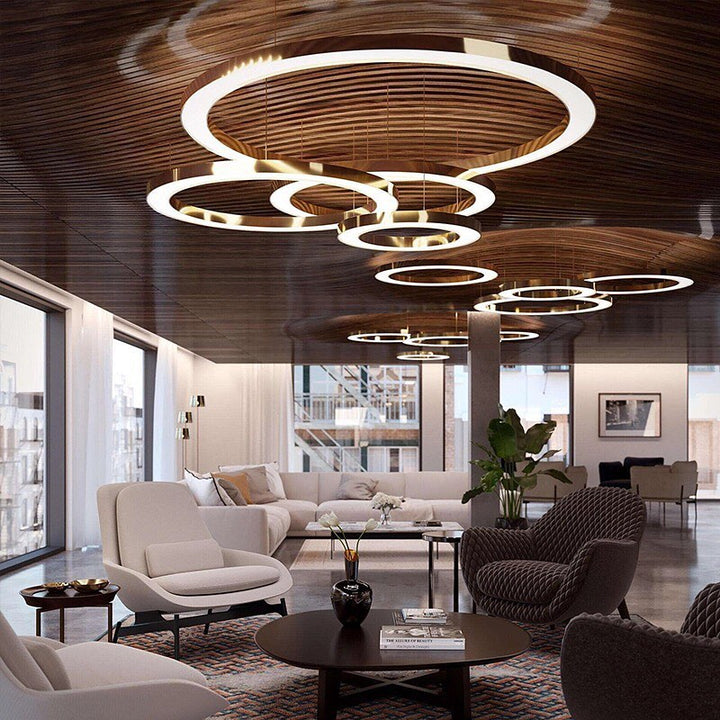 Modern Gold Circular LED Ceiling Light