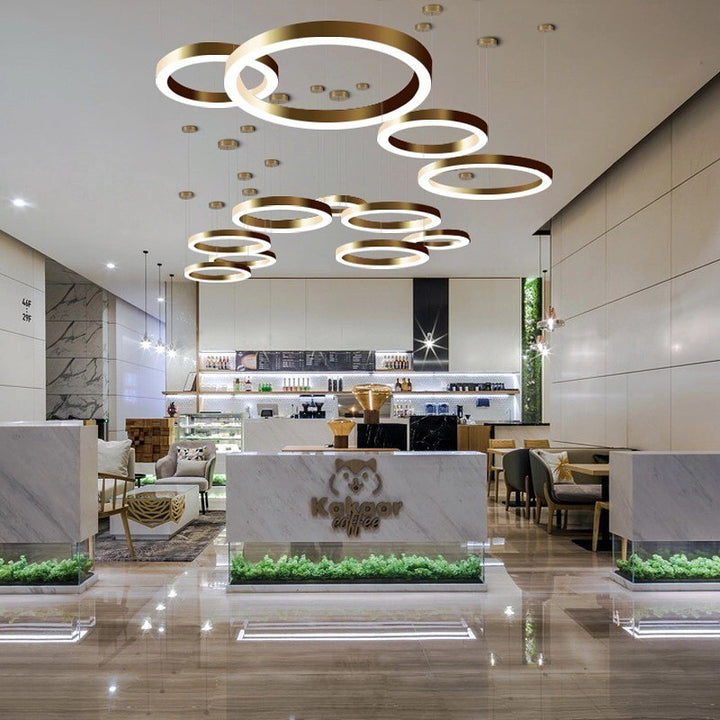 Modern Gold Circular LED Ceiling Light