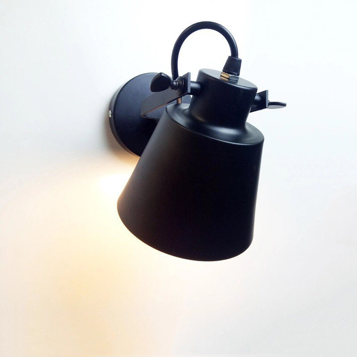 Modern Industrial Wall Sconce with Matte Black Finish