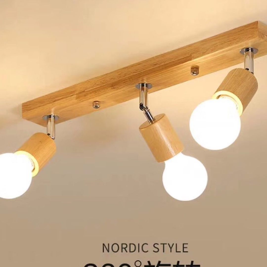 Wooden Spotlight Fixture