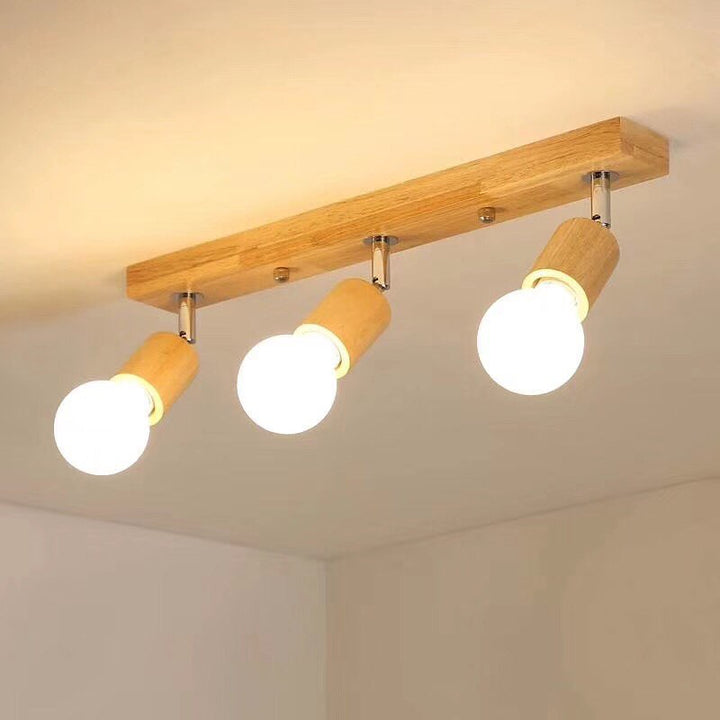 Wooden Spotlight Fixture