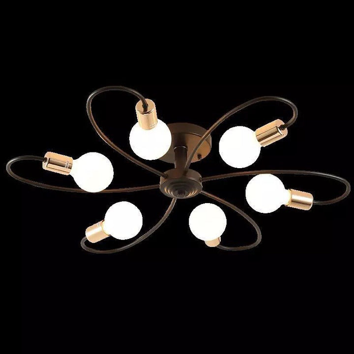 Industrial Flower-Shaped Ceiling Light