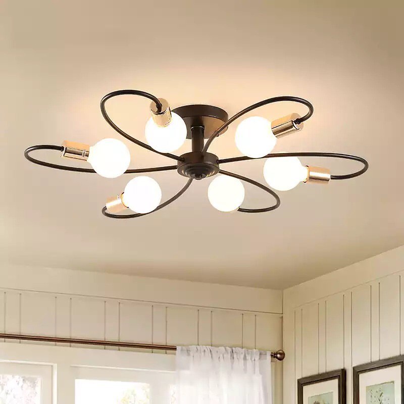 Industrial Flower-Shaped Ceiling Light