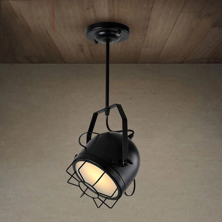 Industrial Black Spotlight Pendant Light