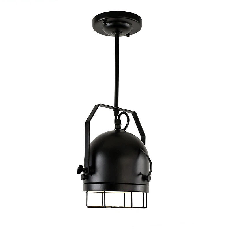 Industrial Black Spotlight Pendant Light