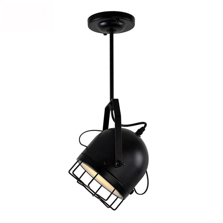 Industrial Black Spotlight Pendant Light