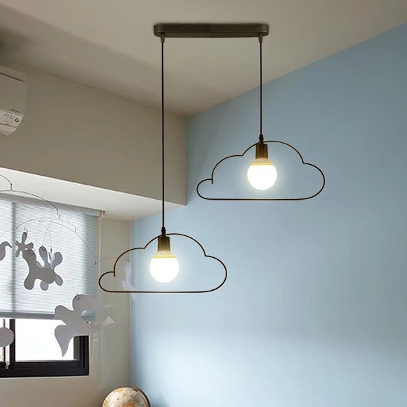 Cloud-Shaped Pendant Light for Kids' Room