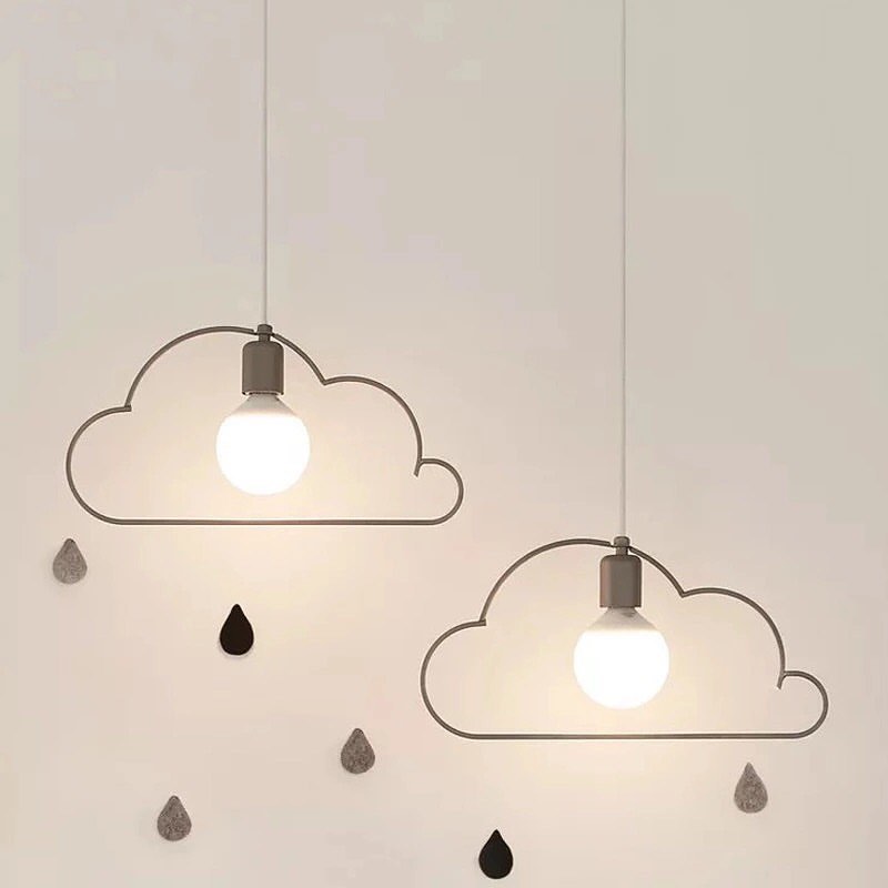 Cloud-Shaped Pendant Light for Kids' Room