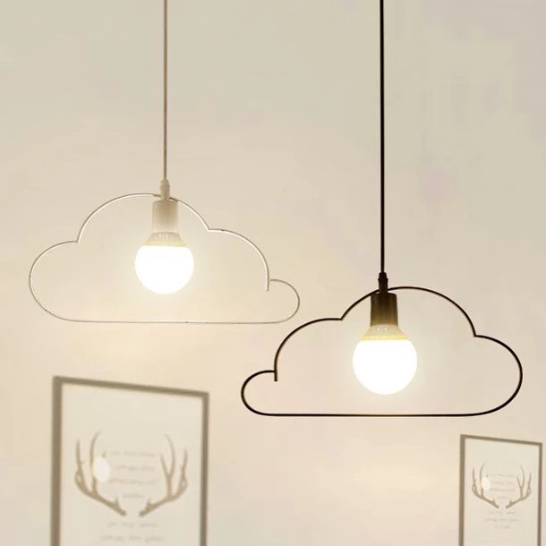 Cloud-Shaped Pendant Light for Kids' Room