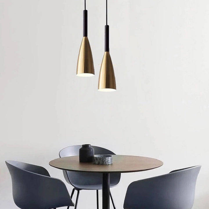 Brass Cone Pendant Lights