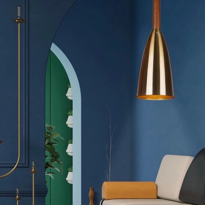 Brass Cone Pendant Lights