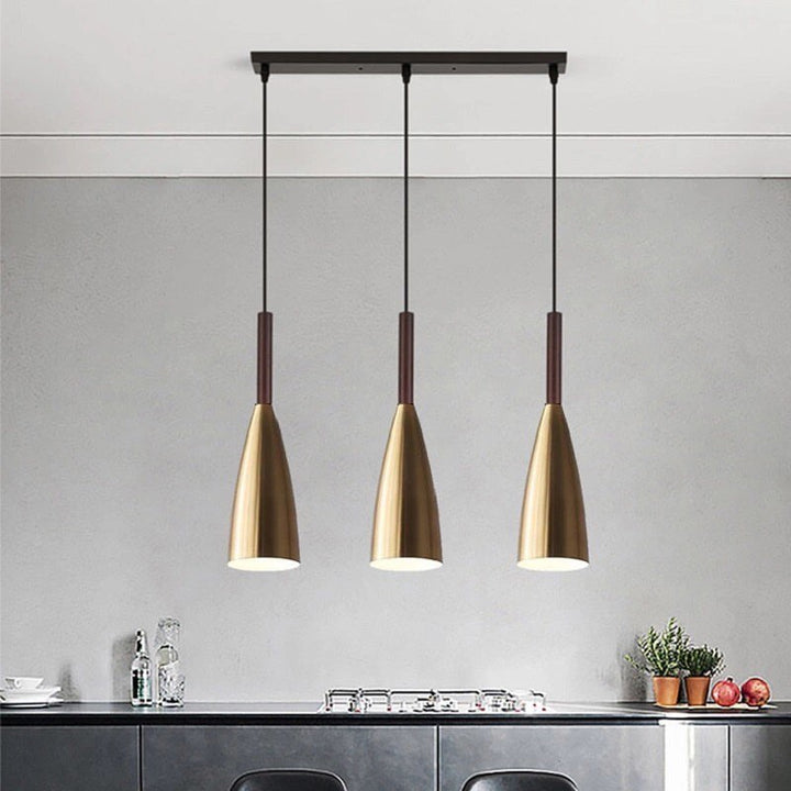 Brass Cone Pendant Lights