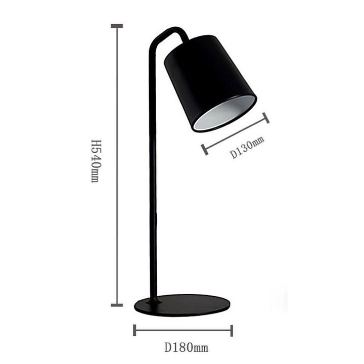 Modern Black Table Lamp with Minimalist Design