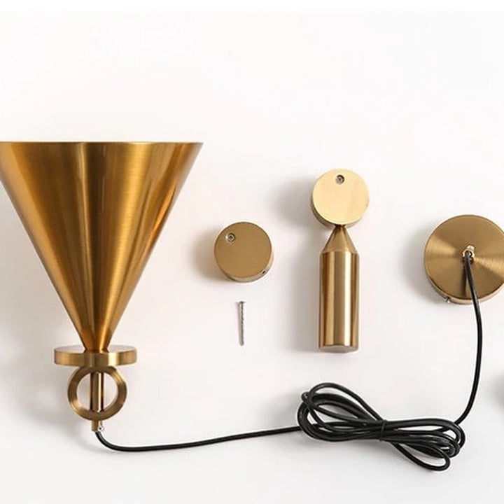 Modern Brass Adjustable Pendant Light