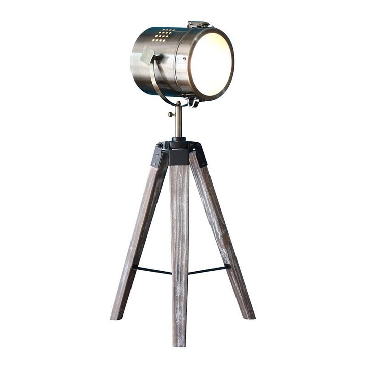 Vintage Tripod Table Lamp with Industrial Design