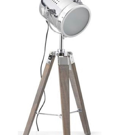 Vintage Tripod Table Lamp with Industrial Design