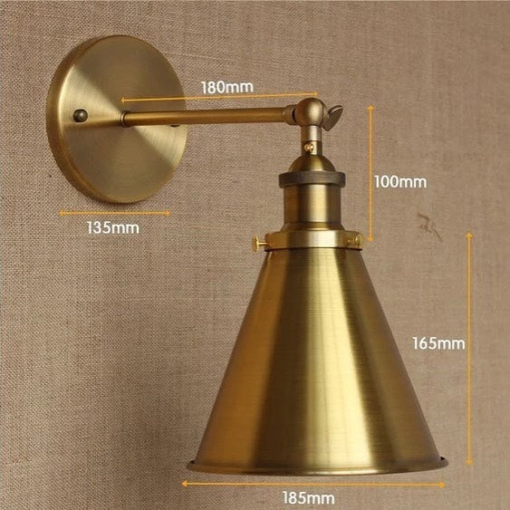 Modern Wall Sconce with Gold Finish