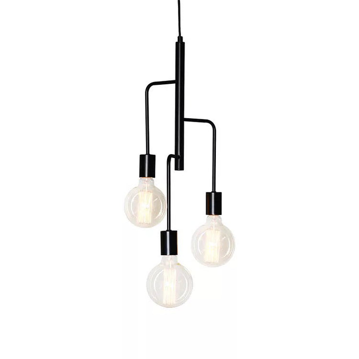 Modern Pendant Light with Black Finish