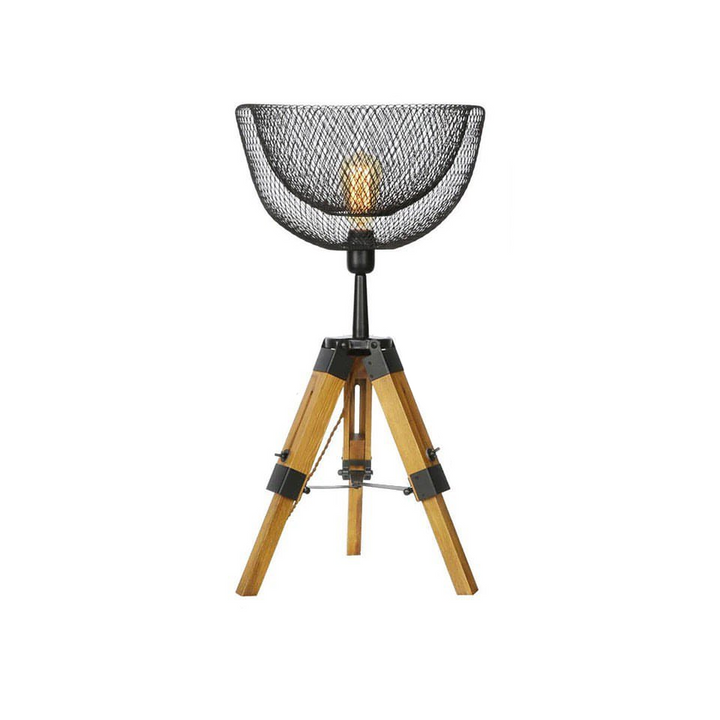 Tripod Floor Lamp with Mesh Shade